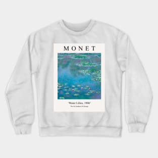 Claude Monet Blue Water Lilies 1906 Painting Crewneck Sweatshirt